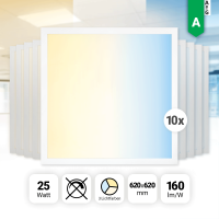 10x LED Panel 62x62 3CCT 3000K 4000K 6000K LED...