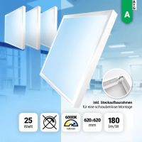 4x LED Panel 62x62cm Tageslichtweiß 6000K LED...