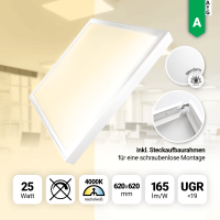 LED Panel 62x62cm Neutralweiß 4000K 25W 165lm...