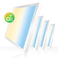 4x LED Panel 62x62 3CCT 3000K 4000K 6000K 25W 4000lm Aufbaurahmen Alu weiß BLs 2.0