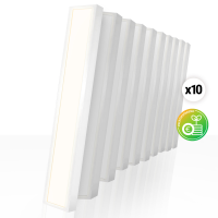 10x LED Anbaupanel 150x15cm Neutralweiß 4000K LED Aufbaupanel Aufbaurahmen 20W UGR<19 BLt