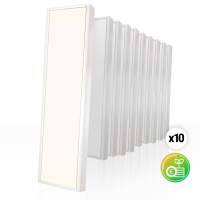 10x LED Anbauleuchte 150x30cm Neutralweiß 4000K 40W Rasteranbauleuchte UGR<19 Backlit BLt
