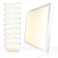 10x LED Anbauleuchte 60x60cm Anbaupanel LED Rasterleuchte...