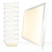 10x LED Anbaupanel 60x60cm Neutralweiß 4000K 26W UGR<19 Aufbaurahmen BLt