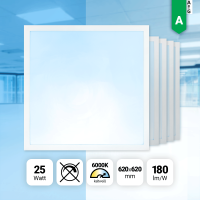 5x LED Panel 62x62cm Neutralweiß 5000K LED...