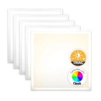 5x LED Panel 62x62 Neutralweiß 4000K 40W CRI90...