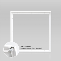 LED Panel 60x60 Neutralweiß 4000K 40W dimmbar Triac Alu Aufbaurahmen PLe2.2