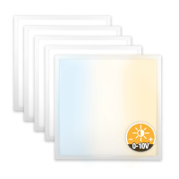 5x LED Panel 62x62 3CCT 3000K-4000K-6000K 40W dimmbar...