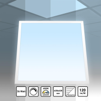 LED Panel 62x62 Tageslichtweiß 6000K dimmbar 36W...