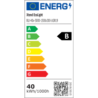 5x LED Anbaupanel 150x30cm Neutralweiß 5000K 40W UGR<19 Anbauleuchte BLt