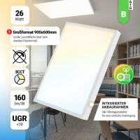 LED Anbaupanel 90x60cm 3CCT 3000K 4000K 6000K 26W 4160lm...