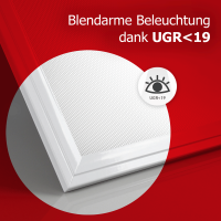 LED Backlit Panel 62x62 Neutralweiß 4000K 25W UGR19 165lm nicht dimmbar BLa