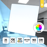 LED Backlit Panel 62x62 Neutralweiß 5000K 25W CRI90...