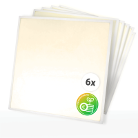 6x LED Backlit Panel 62x62 Neutralweiß 4000K 20W...