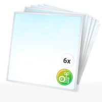 6x LED Backlit Panel 62x62 Kaltweiß 6500K 20W 180lm...