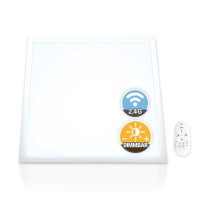 LED Panel 62x62 Neutralweiß 5000K 36W dimmbar 2.4G Fernbedienung Slim Alu PLs3.0